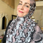Printed Jersey Hijab: Venomous Blush