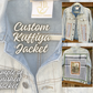 Palestinian Kuffiyah Distressed Jean Jacket