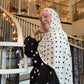 Printed Jersey Hijab: Tres Classic Polka Dots