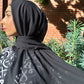 Chiffon Hijab: Black Raven