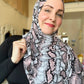 Printed Jersey Hijab: Venomous Blush