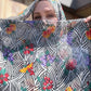 100% Silk Chiffon Hijab: Italian Summer Fruit