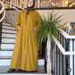 Pocket Anorak Abaya - Golden Ochre Athleisure