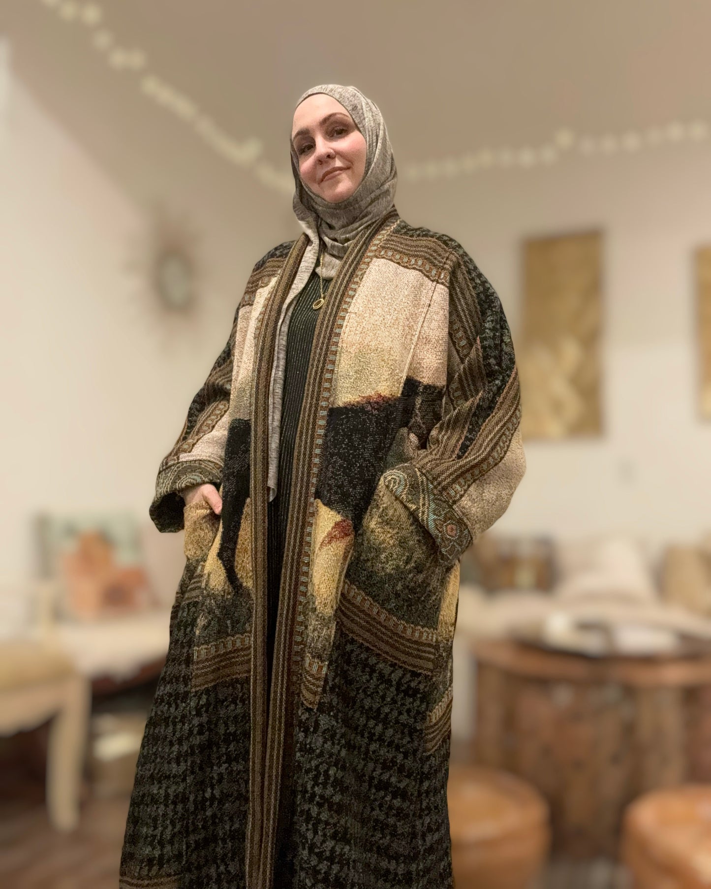 Up-cycled Pocket Anorak Abaya - Arabian Equestrian