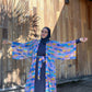 Signature MC Kimono: Azure & Bubblegum Geometric