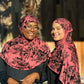 Printed Jersey Hijab: Deep Rose