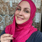 Performance Jersey Hijab: Raspberry Rush