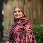 Printed Jersey Hijab: Deep Rose