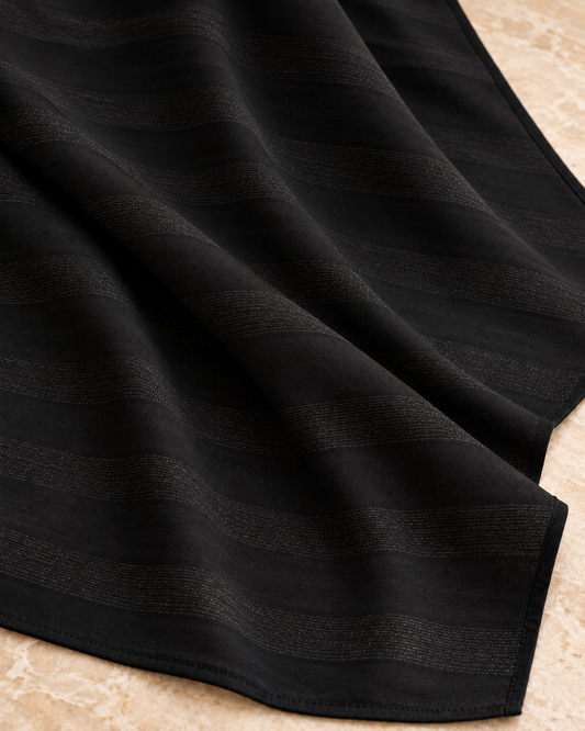 Woven Jersey Hijab: Noir Starlight