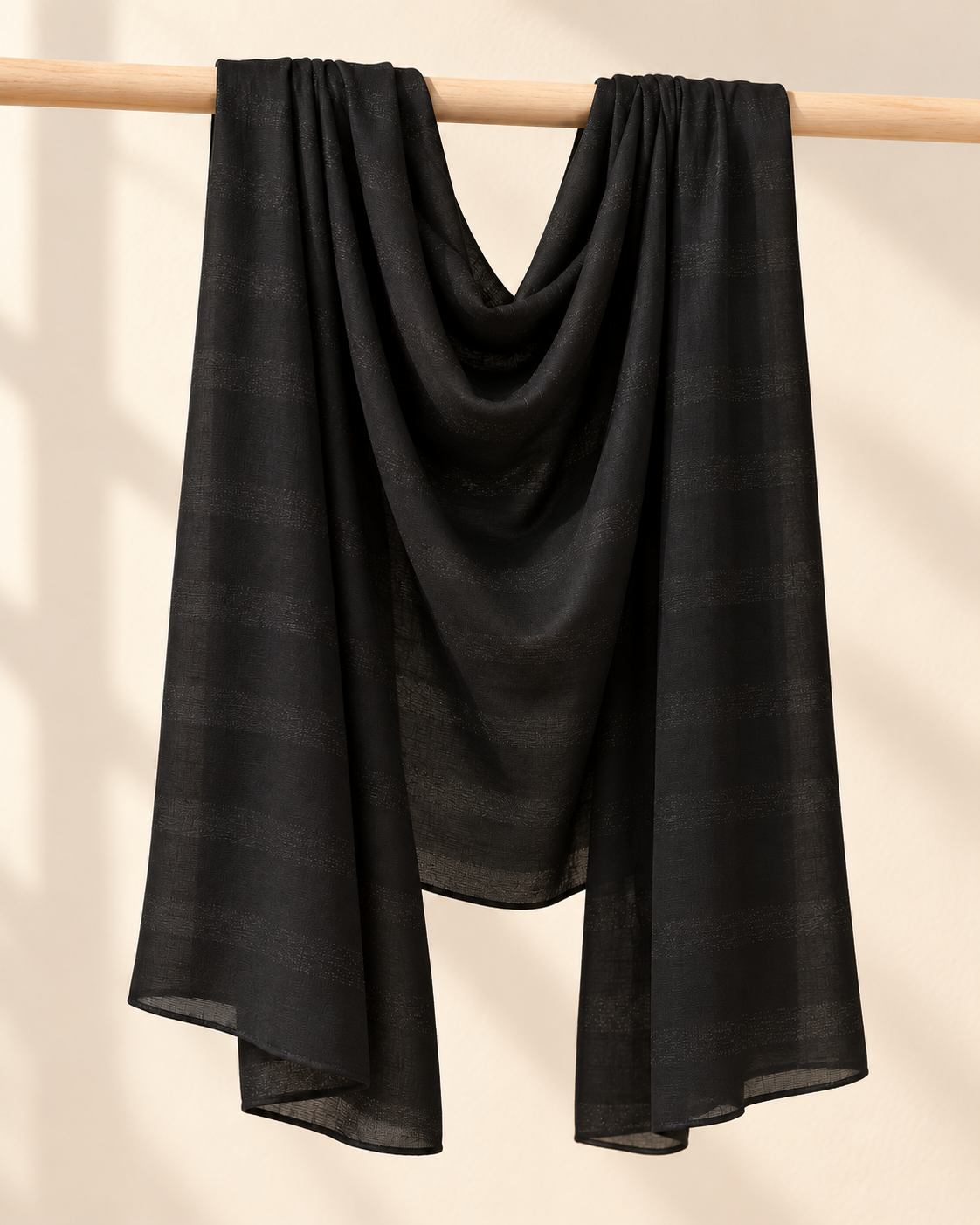 Woven Jersey Hijab: Noir Starlight
