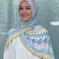 Crepe Chiffon Hijab: Noor Ikat Pastel