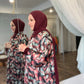 Nour Oversized Satin Abaya - Desert Pulse