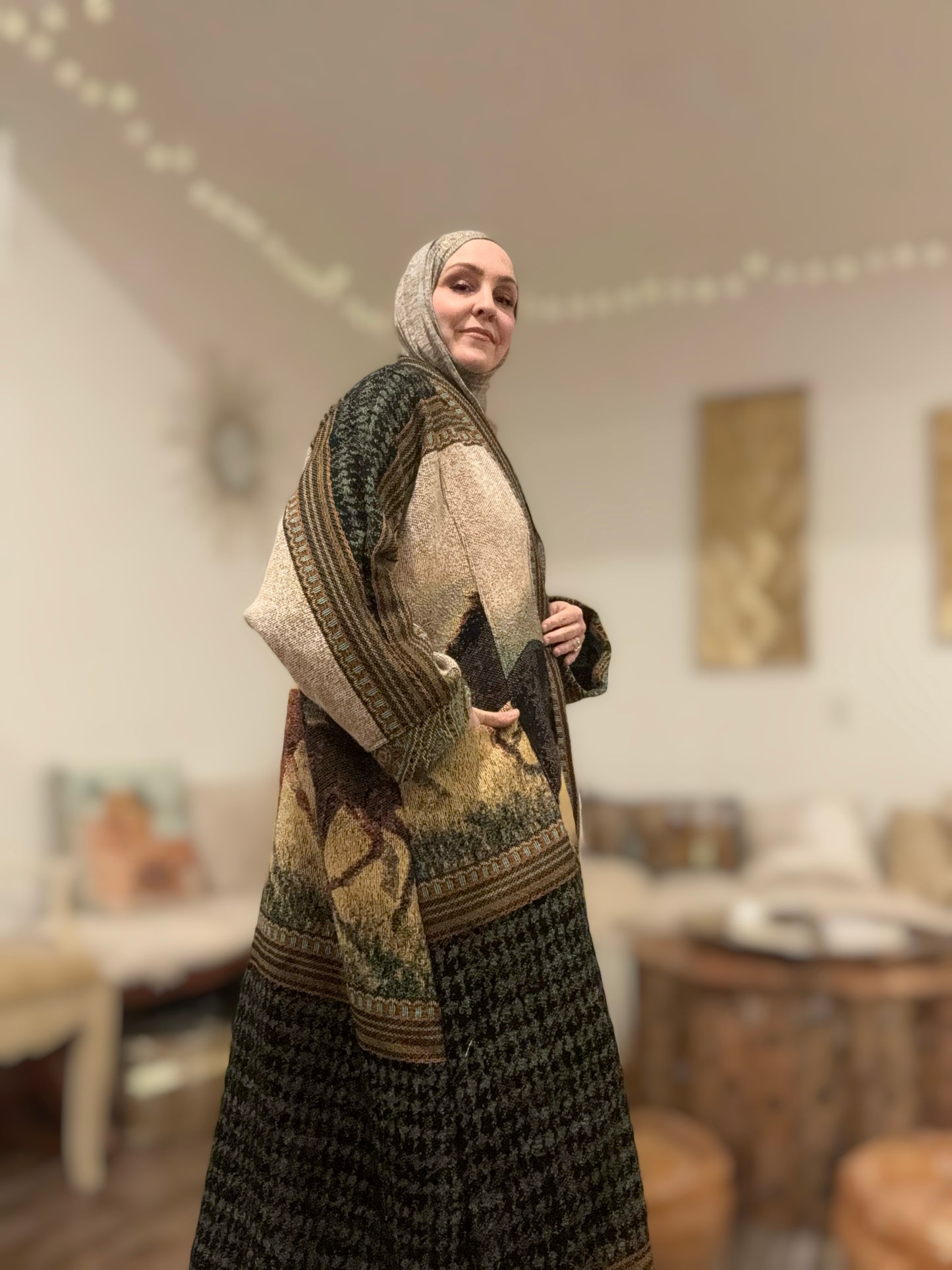 Up-cycled Pocket Anorak Abaya - Arabian Equestrian