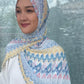 Crepe Chiffon Hijab: Noor Ikat Pastel