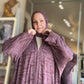 Nour Oversized Abaya - Burgundy Lace Performance