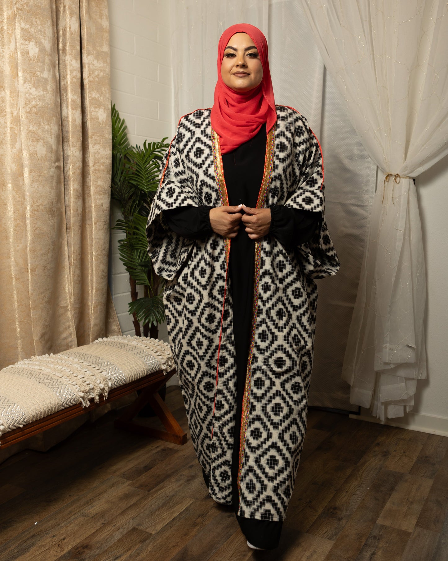 MC Woven Bisht: Desert Ikat