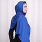 Performance Jersey Hijab: Cobalt Blue