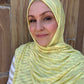 Woven Jersey Hijab: Limonata Streaks