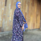 Nour Oversized Satin Abaya - Purple Ferrasha