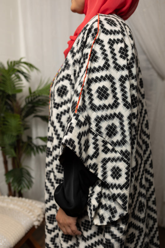 MC Woven Bisht: Desert Ikat
