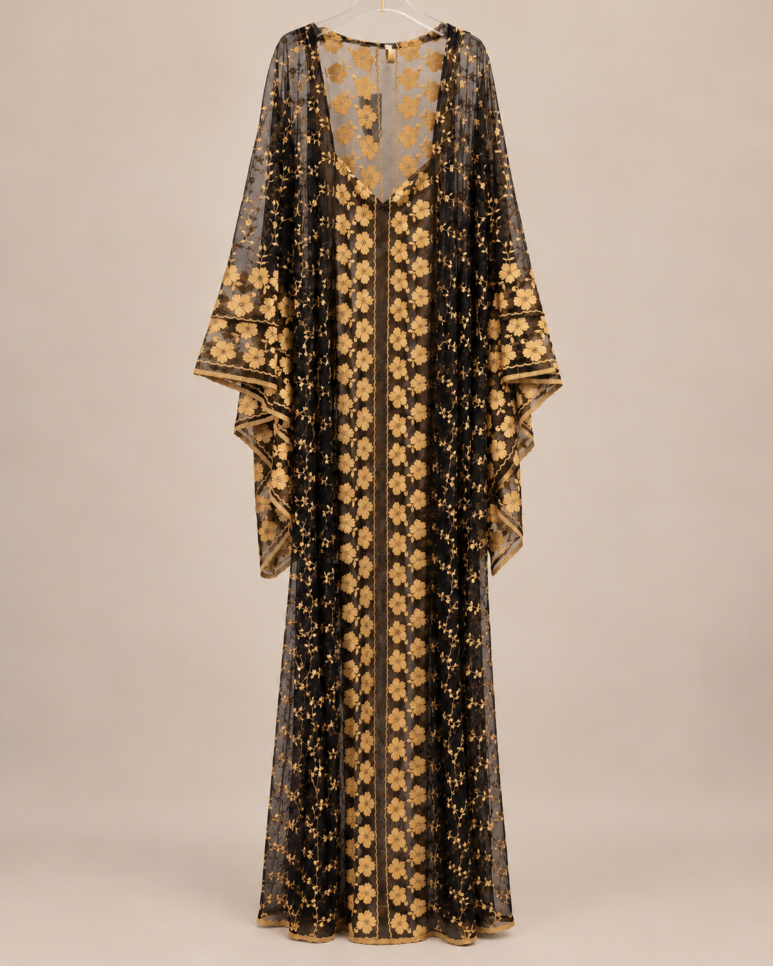 Golden Vine — Kuwaiti Stretch Lace Thobe