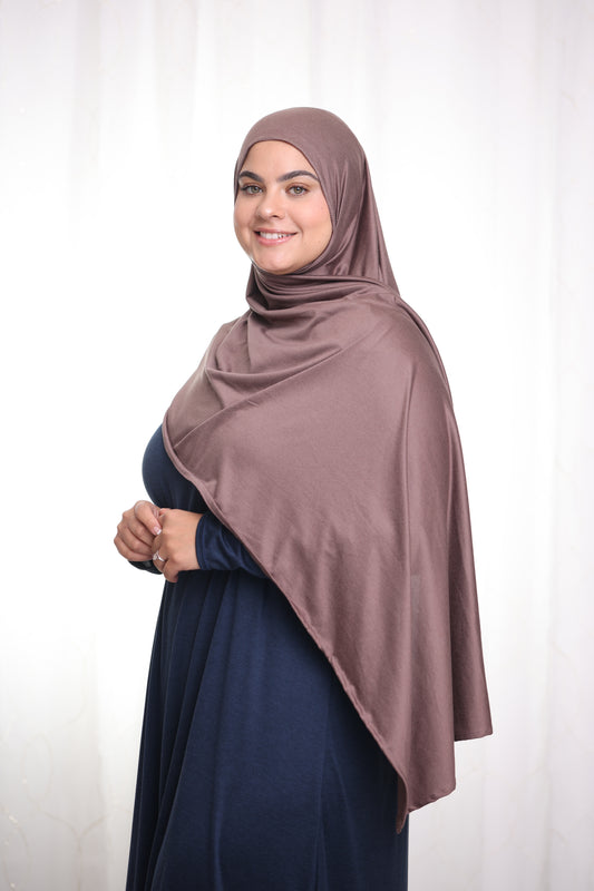 Performance Jersey Hijab: Mocha Latte