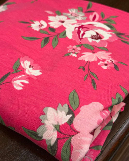 "Rose Bloom" Brushed Jersey Prayer Set