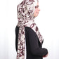 Printed Jersey Hijab: Sweet Cream Coffee Swirl