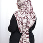 Printed Jersey Hijab: Sweet Cream Coffee Swirl