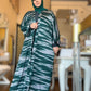 Nour Oversized Abaya - Green Lightning