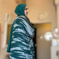 Nour Oversized Abaya - Green Lightning