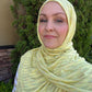 Woven Jersey Hijab: Limonata Streaks
