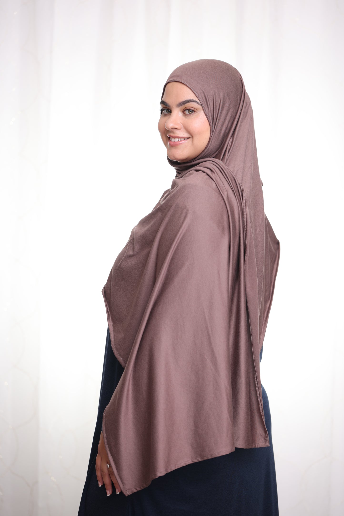 Performance Jersey Hijab: Mocha Latte