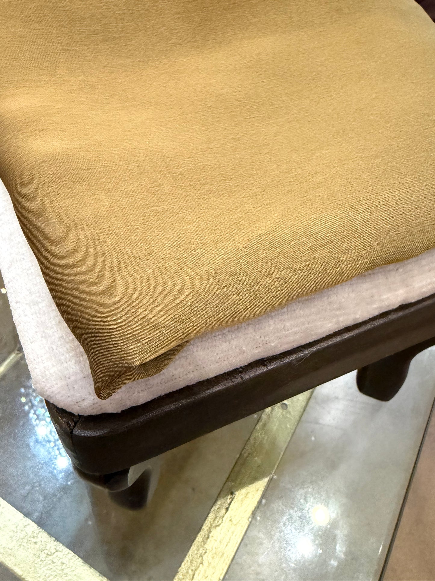 Iridescent Chiffon Hijab: Golden Moss