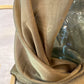 Iridescent Chiffon Hijab: Moss