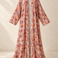 Nour Oversized Abaya - Rosette & Rust
