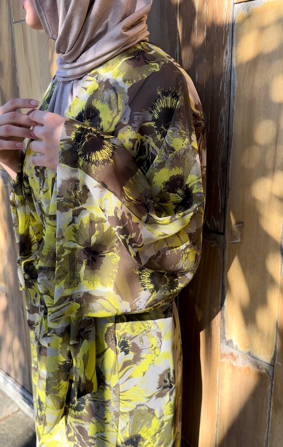 Signature MC Kimono: Yellow Sunflower