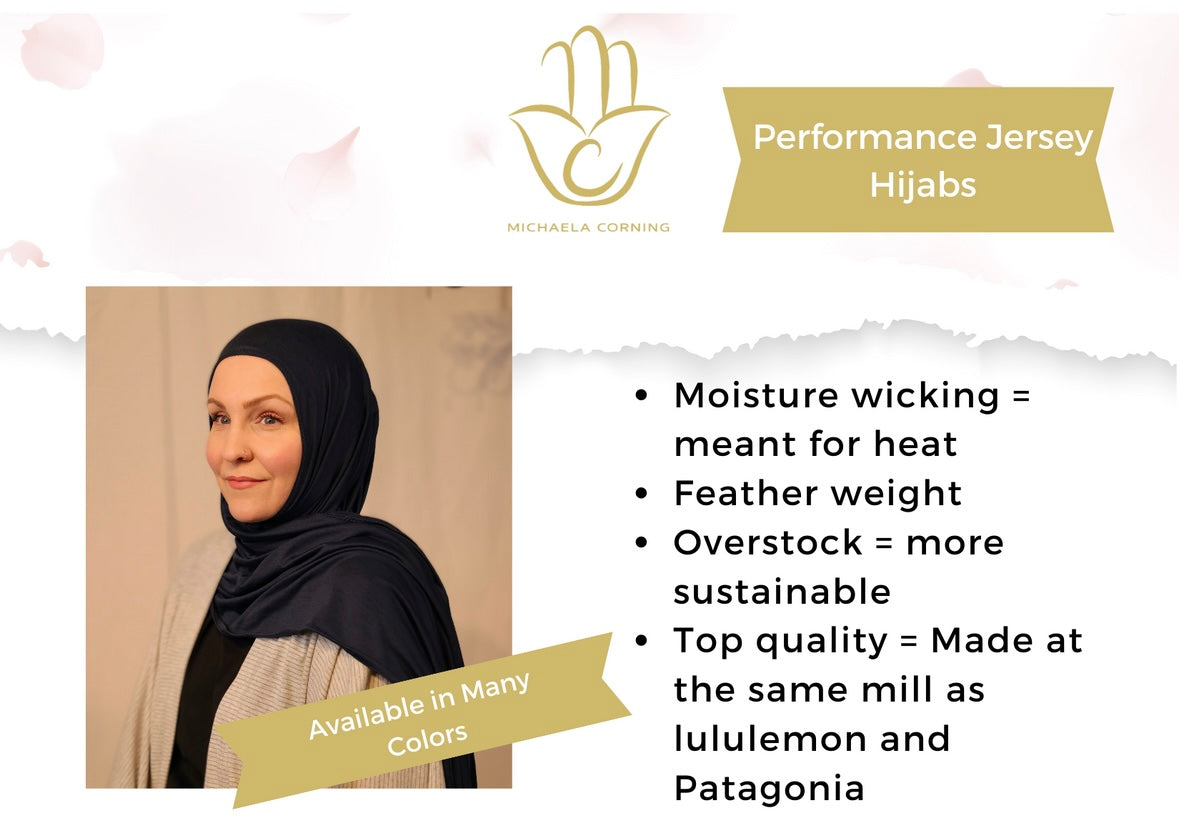 Performance Jersey Hijab: Deep Lilac