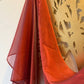 Iridescent Chiffon Hijab: Blood Orange