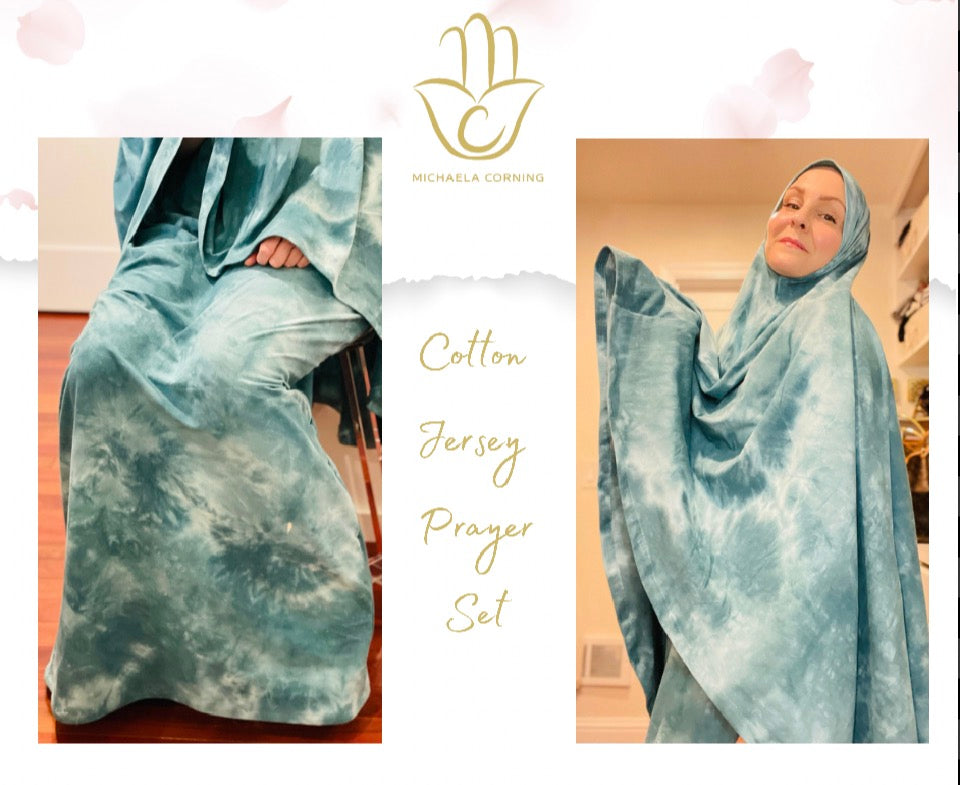 "Rose Bloom" Brushed Jersey Prayer Set