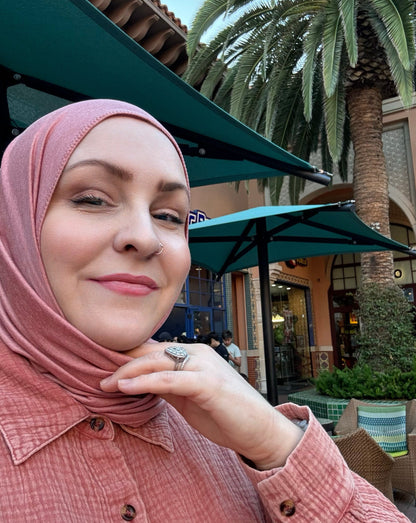 Performance Jersey Hijab: Dusty Rose