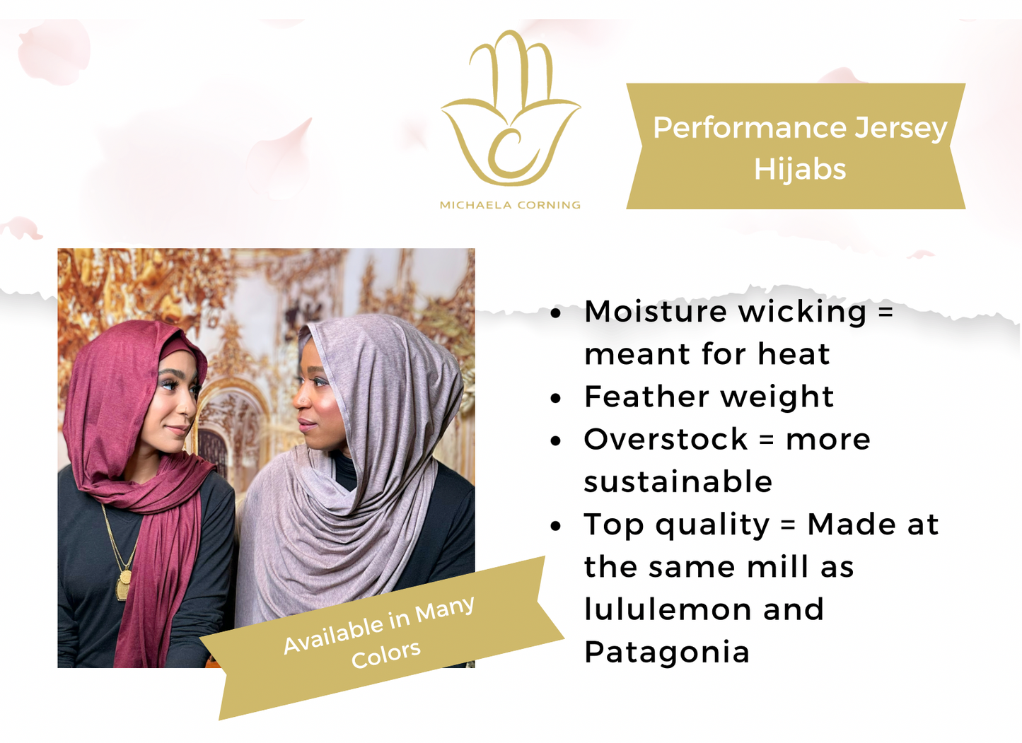 Performance Jersey Hijab: Dusty Rose