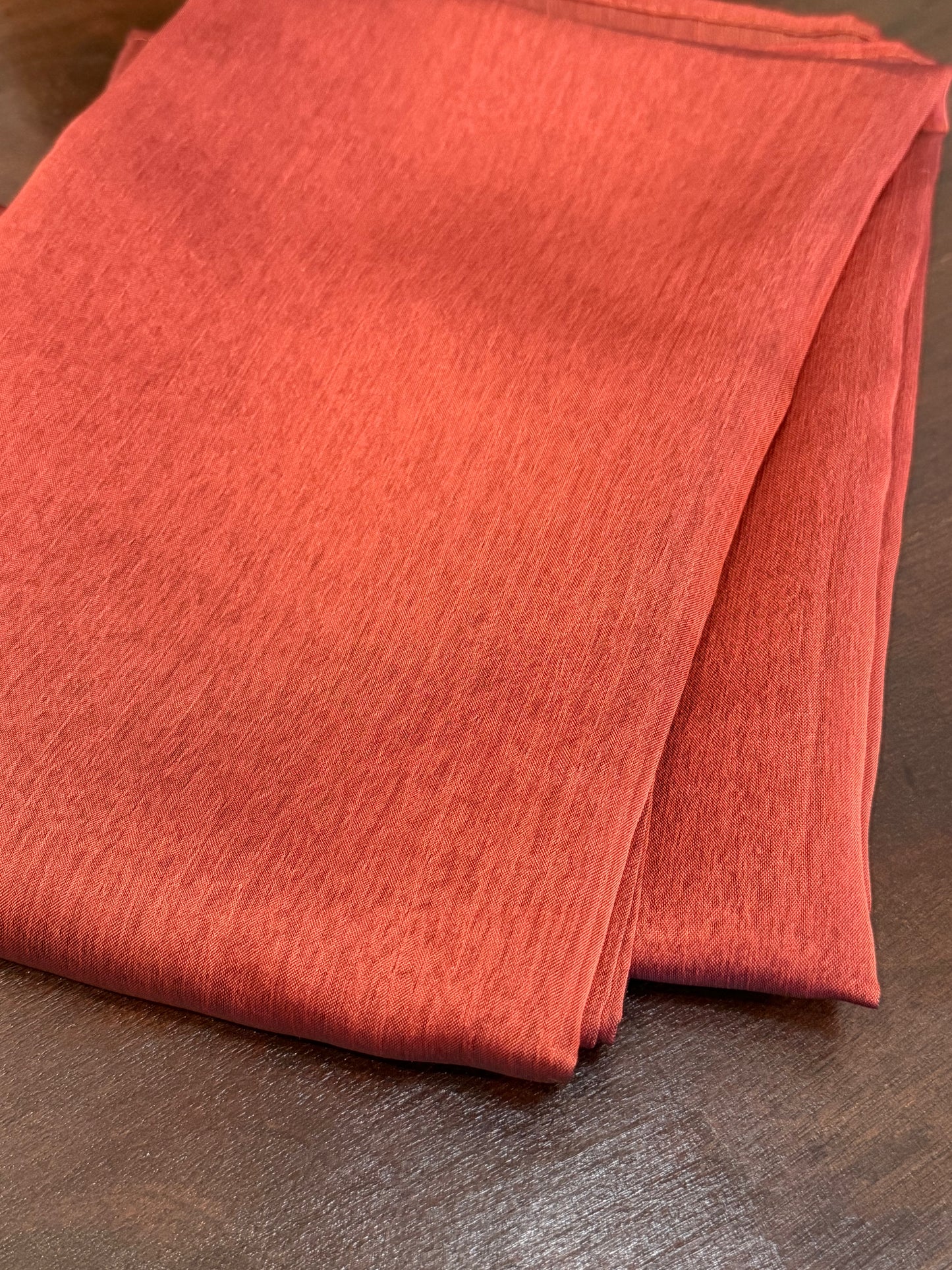 Iridescent Chiffon Hijab: Blood Orange