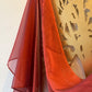 Iridescent Chiffon Hijab: Blood Orange