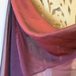 Iridescent Chiffon Hijab: Burgundy