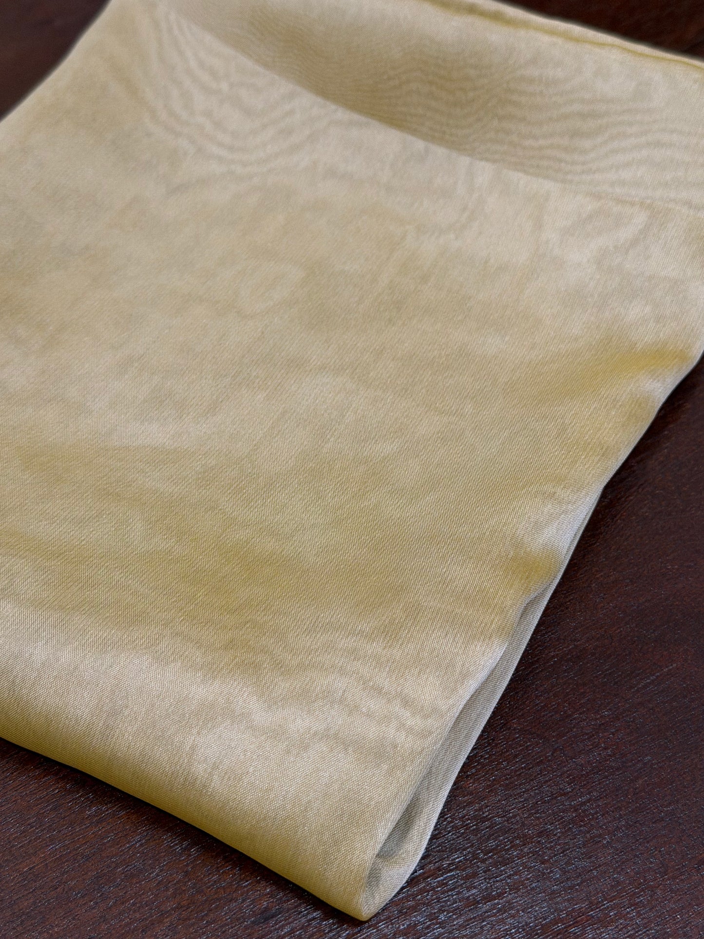 Iridescent Chiffon Hijab: Golden Mist