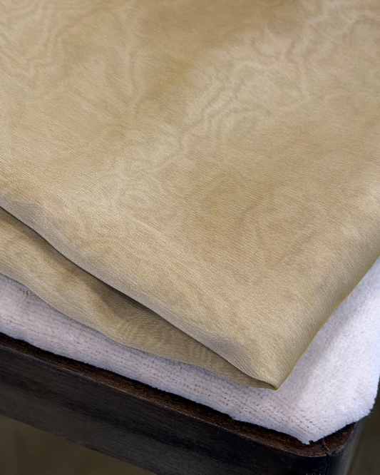 Iridescent Chiffon Hijab: Golden Mist