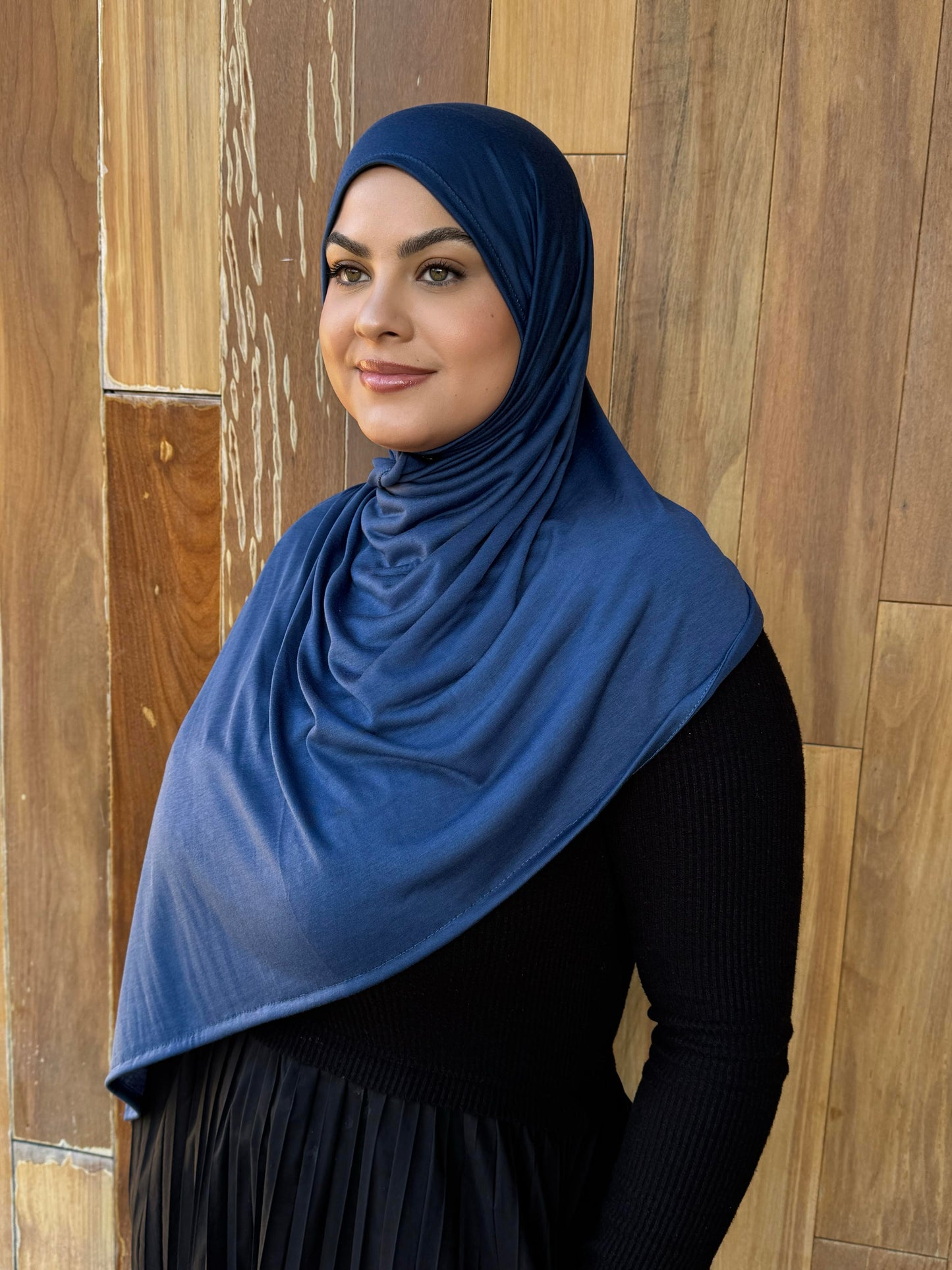 Jersey Hijab: Prussian Blue