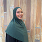 Performance Jersey Hijab: Forest Noir