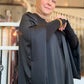 MC Satin Crinkle Bisht: Black Onyx